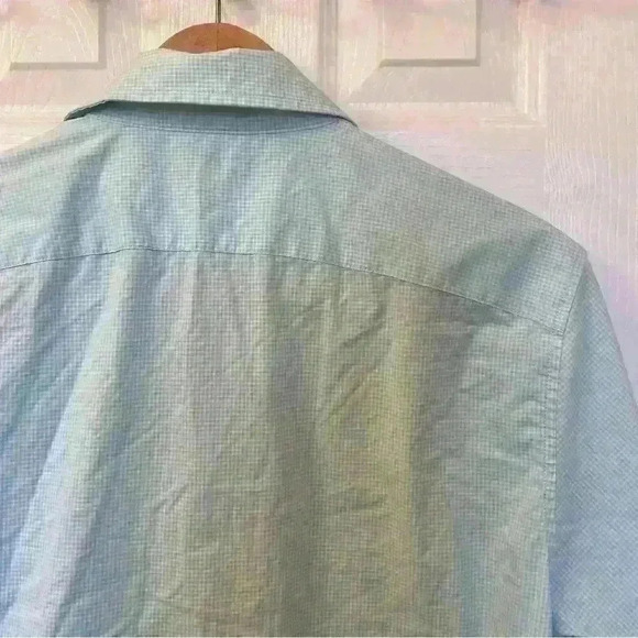 Banana Republic Men’s Slim Flex Fit Gingham Button down Size M - Picture 7 of 7
